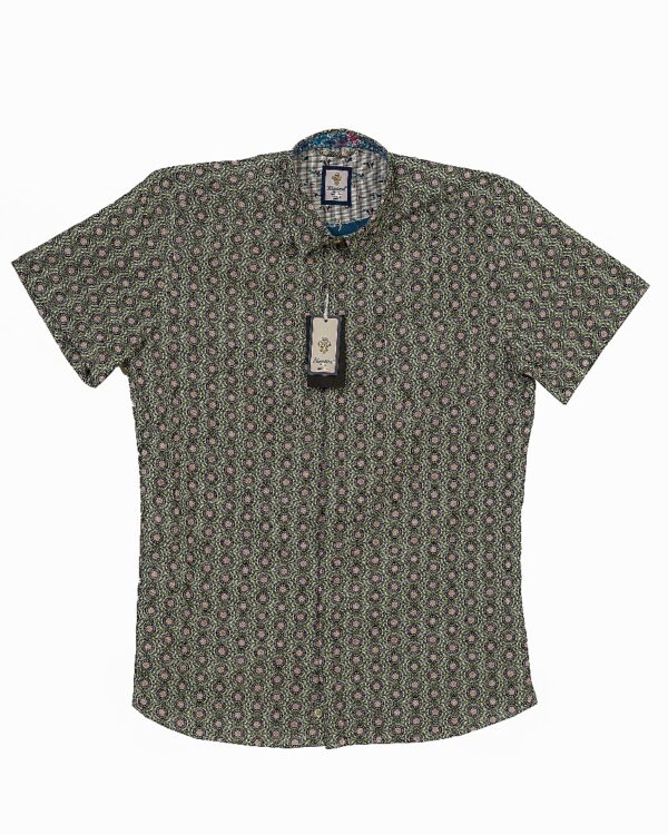 Rientero Print Short Sleeve Pure Cotton Shirt