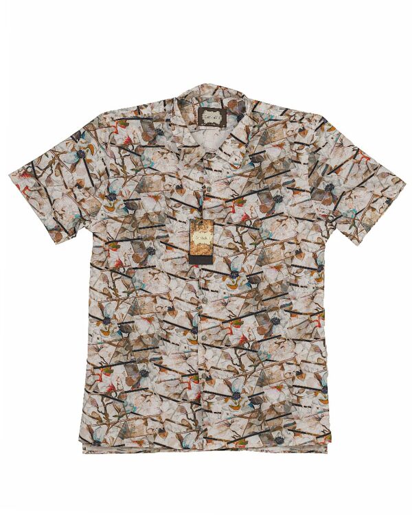 Floral Prints Short Sleeve Pure Cotton Shirt